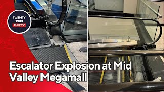 Escalator Explosion at Mid Valley Megamall What Happened [upl. by Xirtaeb170]