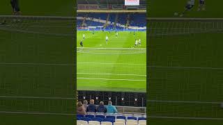 Kieffer Moore Cardiff City pre match crossbar challenge efl bluebirds [upl. by Wandis]