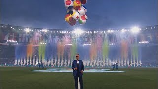 Andrea Bocelli perform ‘Nessun dorma’ at UEFA Euro 2020 Opening Ceremony at Olympic Stadium [upl. by Rehpinnej]