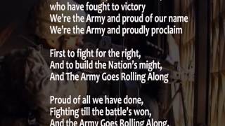 The Army Song with lyrics performed by The United States Army Band [upl. by Vassili]