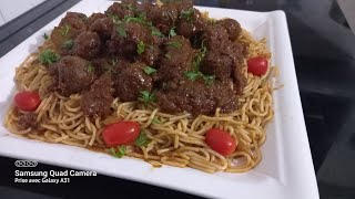 boulette viande hachèe avec spaghetti [upl. by Morgan]