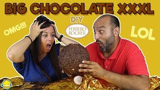 Big Chocolate xxxl Chocolate Gigante DIY Ferrero Rocher Momentos Divertidos [upl. by Defant]