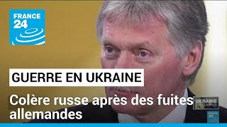 Guerre en Ukraine  colère russe après des fuites allemandes • FRANCE 24 [upl. by Enilasor]