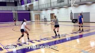 Volleyball Conditioning Drill Pass Out [upl. by Carny705]