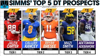 NFL Draft 2023 rankings Analyzing top five DT prospects  Chris Simms Unbuttoned  NFL on NBC [upl. by Etnaud8]