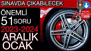 VİDEOLU SORUNUN CEVABI SİZDE 2023 ARALIK 2024 OCAK EHLİYET SORULARI  2023 ARALIK EHLİYET SINAVI [upl. by Patrick]