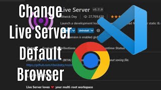 How To Change Live Server Default Browser in VSCode 2024 [upl. by Diver]