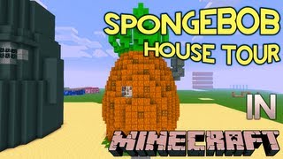 Minecraft Spongebob House Tour [upl. by Roosnam]