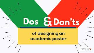 Dos and Don’ts of Designing an Academic Poster [upl. by Nolasba641]