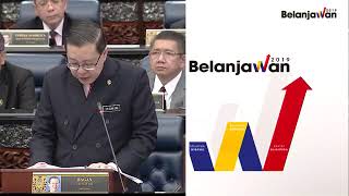 Ucapan Penuh Pembentangan Belanjawan 2019 oleh Menteri Kewangan YB Lim Guan Eng [upl. by Artemas530]