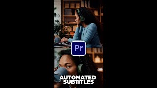 Create Automated Subtitles in Premiere Pro  Shorts Tutorial [upl. by Airetnuhs728]