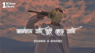 জানতাম যদি তুই ছেড়ে যাবি   Slowed  Reverb Jantam Jodi Lofi  Tausif Ahmed  Bangla New Video [upl. by Quickman]