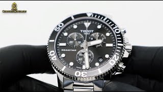 UNBOXING 2019 TISSOT SEASTAR 1000 CHRONOGRAPH BLACK DIAL T1204171105100 [upl. by Tyrrell]