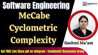 Software Engineering  How to Calculate McCabe Cyclometric Complexity  NTA UGC NET PYQs  Rashmi [upl. by Nomled991]