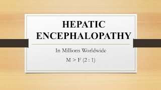 HEPATIC ENCEPHALOPATHY cirrhosis hepatitis liverfailure healthcare brain damage mental health [upl. by Maxim365]