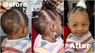 HOW TO DO CORNROWS  ON YOUR 15m Old With ￼EXTREMELY SHORT Natural HAIR [upl. by Nitsa]