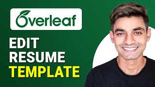 How To Edit Overleaf Resume Template Easy Way [upl. by Goodill]