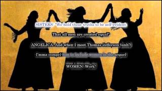 The Schuyler Sisters Karaoke from Hamilton the Musical with Lyrics [upl. by Nomelif]