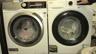 Spin Race  AEG 7000 series vs Zanussi Flextime  Spin Only race [upl. by Aillicec]