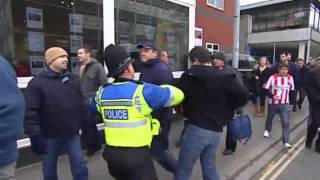 Southampton vs Pompey Hooligans  Trouble before amp after game [upl. by Nnyleahs994]