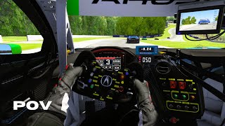 Acura NSX GT3 RACE at Raceway Road Atlanta Road  Petit Le Mans Assetto Corsa [upl. by Ocirema]