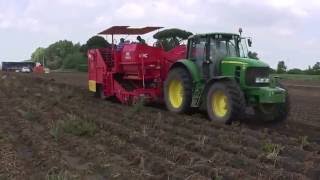 7580RB2530 Scava raccogli patate con tramoggia  Potato harvester with hopper  IMAC Rondelli [upl. by Lhok]