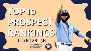 Dynasty Baseball Must Know Prospect Top 10 Rankings  C1B  2B  3B [upl. by Bamby]