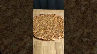 Turkish lahmacun 🌯 Easy tasty wrap shorts asmr turkishfood [upl. by Notsgnal597]