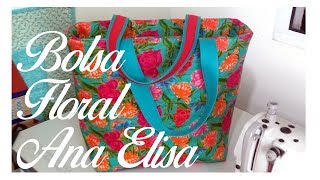 Sacola ou Bolsa de Tecido  A Zipperer lined tote bag [upl. by Agna]