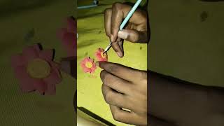 ক্লে দিয়ে পদ্ম ফুলের এর কানের Prat 2 ।। Atunu Drawing art shorts বাঙালিboy drawing [upl. by Mairhpe379]