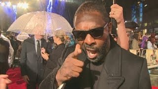 Idris Elba interview at Thor 2 The Dark World premiere [upl. by Yerdna]