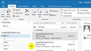 How to create new folder in Outlook [upl. by Llevram]