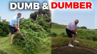 THE WORST GOLFERS ON YOU TUBE  dumb amp dumber 😂 [upl. by Ellenwad671]