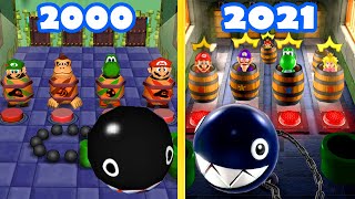 Mario Party Superstars vs Mario Party 2  Luigi vs Mario vs Donkey Kong vs Yoshi Compare [upl. by Sanfo]