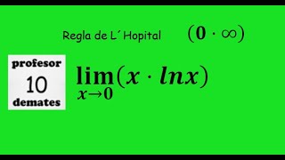 regla de L´Hopital 12 límites de funciones indeterminaciones [upl. by Medea]