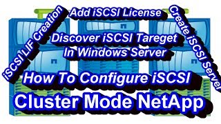 How To Configure iSCSI In SVM And Windows Server  Netapp Cluster Mode [upl. by Annail]