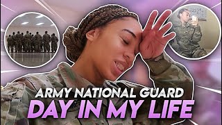 A NORMAL DAY IN MY LIFE IN THE ARMY NATIONAL GUARD [upl. by Berhley619]