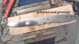 Selbstgemachtes Messer aus einer Feile  knife from a file [upl. by Nnaaras42]