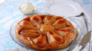 Caramelized Pear Ginger Tart Tart Tatin [upl. by Enyleve184]