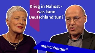 Marieluise Beck B90Grüne und Gregor Gysi Die Linke über die Lage in Nahost  maischberger [upl. by Whitebook399]