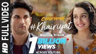 Khairiyat Bonus Track chhichhore sushant shraddha pritam amitabh b arijit singh hindi Bollywood song [upl. by Ainad]