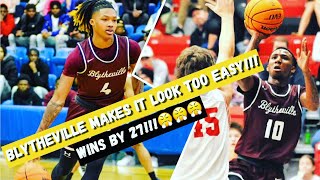 BLYTHEVILLE CHICKASAWS DOMINATES SOUTHSIDE AR WINS BY 27 [upl. by Llehcal59]