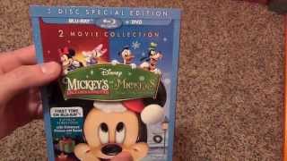 Disney Mickeys Once and Twice Upon a Christmas BluRay Review and Unboxing [upl. by Yttel265]