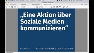 Webinar quotEine Veranstaltung oder Aktion über Soziale Medien kommunizierenquot Stifterhelfende [upl. by Ahsatin]