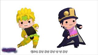 Chibi Dio dancing with Chibi jotaro  Jojo MMD Animation [upl. by Arotahs760]