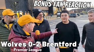 It Was Pretty Poor ❌ Wolves 02 Brentford  Bonus Fan Reaction  Premier League [upl. by Ching362]