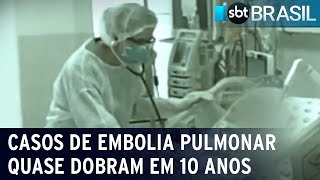 Casos de embolia pulmonar registram aumento de 89 em 10 anos  SBT Brasil 231222 [upl. by Beyer]