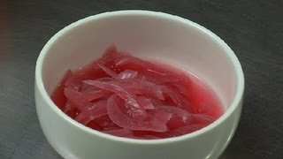 Pickled Red Onions With Red Wine Vinegar  Savory Recipes [upl. by Nylanaj]