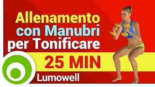 Allenamento Completo con Manubri  Esercizi per Tonificare il Corpo [upl. by Lugo242]