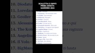 Sanremo 2024 Ospiti e Scaletta Prima Serata [upl. by Germaun]